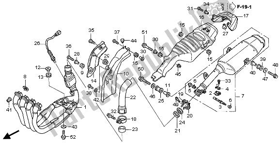 Todas las partes para Silenciador De Escape de Honda CBR 1000 RR 2006