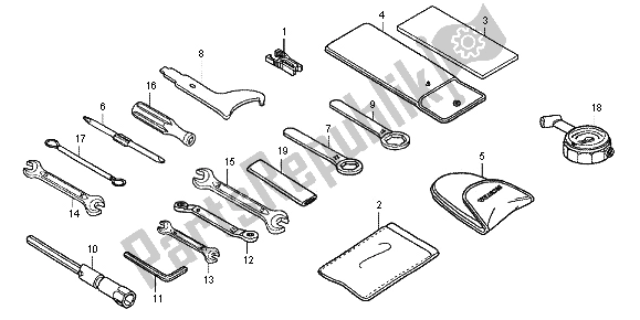 Todas las partes para Herramientas de Honda CBF 1000 FT 2012