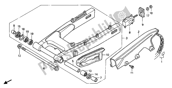 Todas las partes para Basculante de Honda CBR 1000F 1992