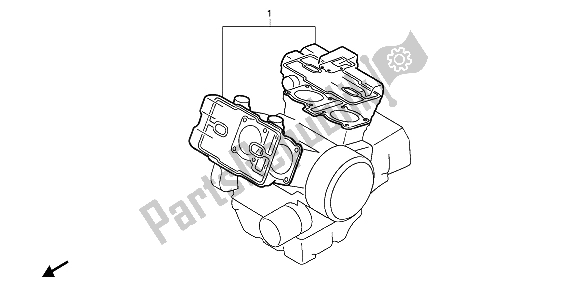 All parts for the Eop-1 Gasket Kit A of the Honda VFR 750F 1987