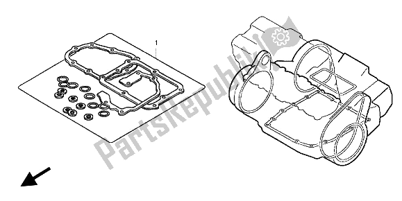 Alle onderdelen voor de Eop-2 Pakkingset B van de Honda CBF 1000 FT 2012