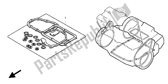 All parts for the Eop-2 Gasket Kit B of the Honda CBF 1000 FT 2012