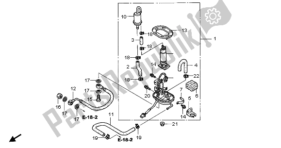 Todas las partes para Bomba De Combustible de Honda CBR 900 RR 2003