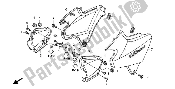 Wszystkie części do Boczna Ok? Adka Honda CB 1300A 2008