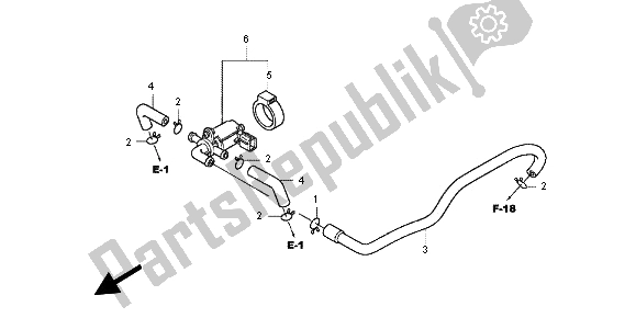 All parts for the Air Injection Control Valve of the Honda CBR 600 FA 2012