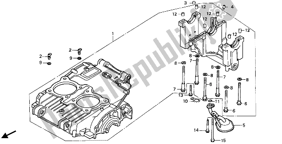 Todas as partes de Conjunto De Cárter do Honda CMX 450C 1986
