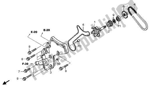 Todas las partes para Bomba De Agua de Honda ST 1300 2006