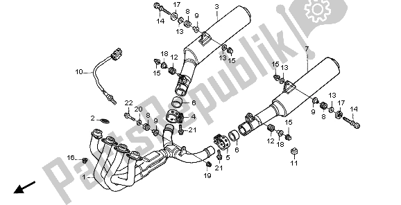 Todas las partes para Silenciador De Escape de Honda CBR 1100 XX 2006