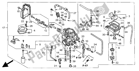 Tutte le parti per il Carburatore del Honda TRX 400 EX Sportrax 2006