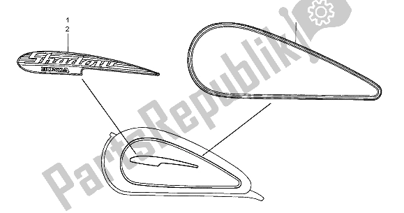 Toutes les pièces pour le Marque du Honda VT 125C 2001