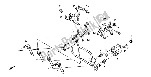 All parts for the Ignition Coil of the Honda CBF 1000 FT 2011