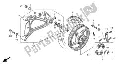 roue arrière et bras oscillant