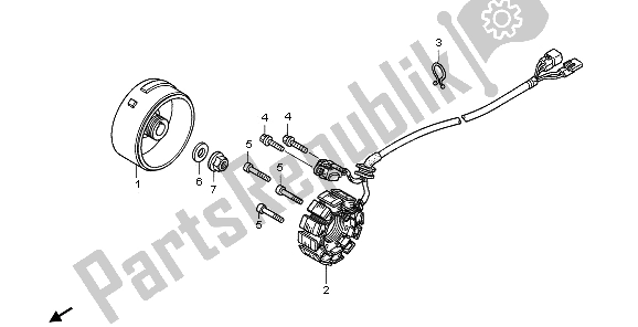 Tutte le parti per il Generatore del Honda CRF 450X 2006