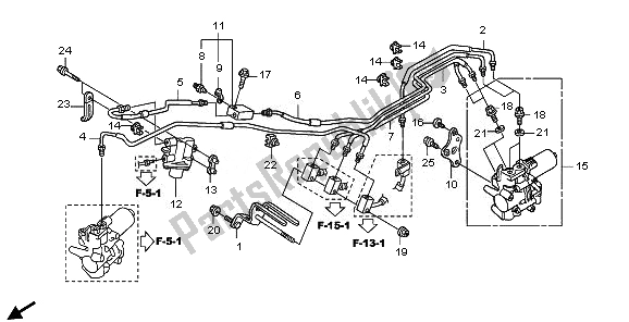 Todas las partes para Válvula De Control Proporcional de Honda ST 1300A 2010