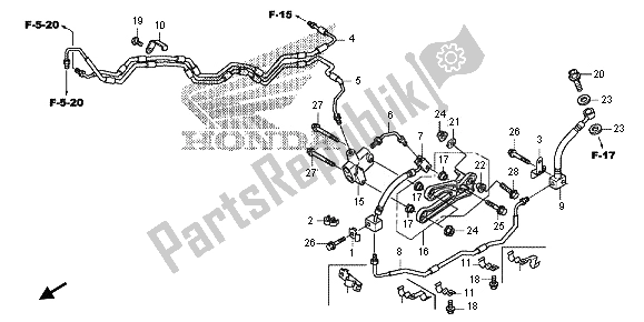 Todas las partes para Manguera De Freno de Honda VFR 1200X 2012