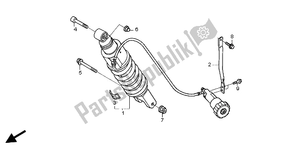 Toutes les pièces pour le Coussin Arrière du Honda ST 1300 2003