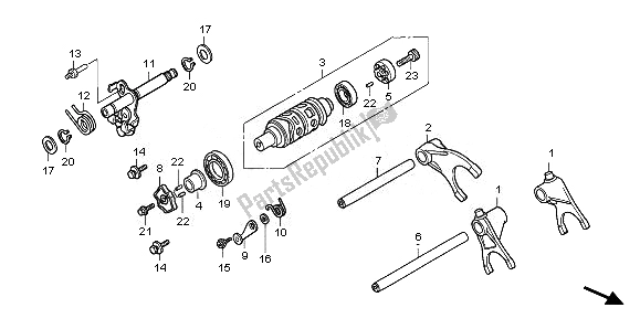 Toutes les pièces pour le Tambour De Changement De Vitesse du Honda CB 1000R 2011