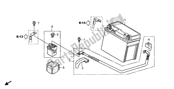 Tutte le parti per il Batteria del Honda CBR 125 RW 2011