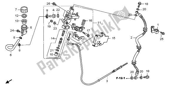 Tutte le parti per il Pompa Freno del Honda NHX 110 WH 2013