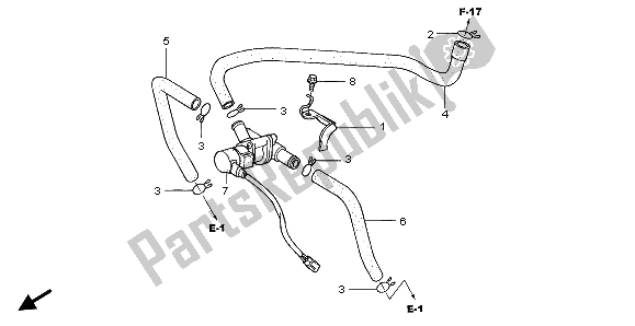 Todas las partes para Válvula De Control De Inyección De Aire de Honda CBR 600F 2007