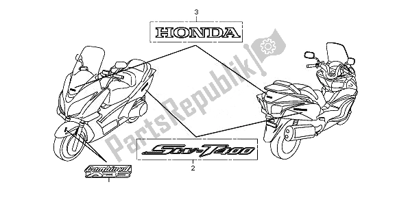 Todas las partes para Emblema Y Marca de Honda FJS 400 2011