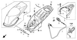 asiento y caja de equipaje