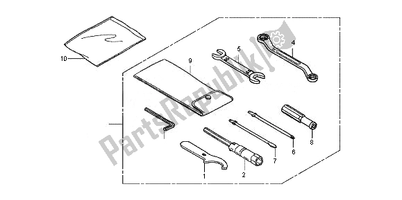 Toutes les pièces pour le Outils du Honda FJS 600A 2011