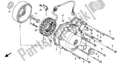 lewa pokrywa-generator skrzyni korbowej