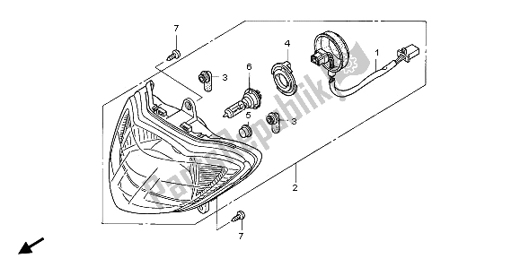 Toutes les pièces pour le Phare du Honda SH 150S 2008