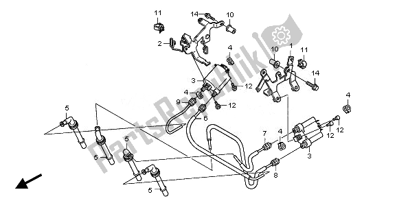 All parts for the Ignition Coil of the Honda CBF 1000 FSA 2010