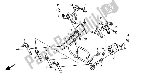 All parts for the Ignition Coil of the Honda CBF 1000 FSA 2010