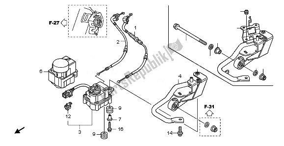 Todas las partes para Servo Motor de Honda CBF 1000 FT 2011