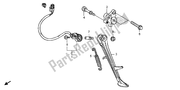 Tutte le parti per il In Piedi del Honda CBR 1000 RR 2012