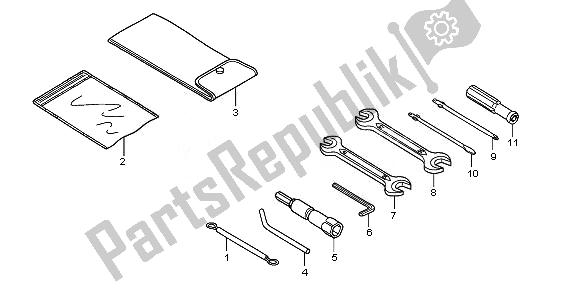 Wszystkie części do Przybory Honda SH 300A 2010