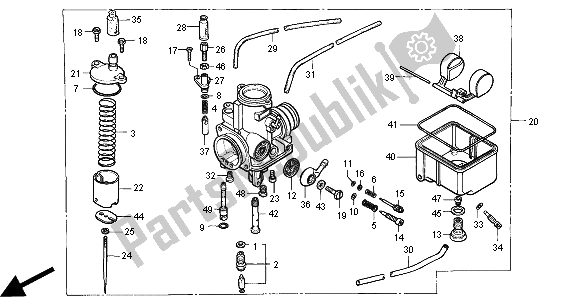 Tutte le parti per il Carburatore del Honda NSR 125R 2000