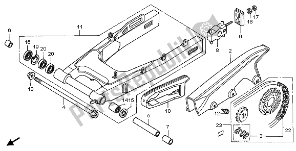 Todas las partes para Basculante de Honda CBR 1000F 1999