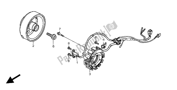 Wszystkie części do Generator Honda CA 125 1999
