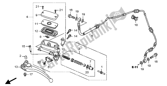 Tutte le parti per il Pompa Frizione del Honda CB 1300A 2007