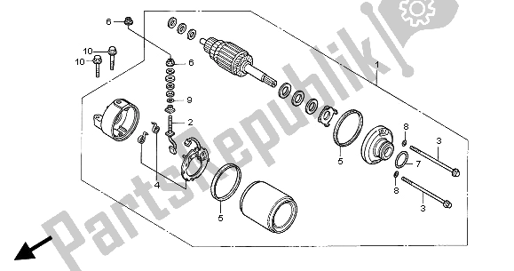 Todas las partes para Motor De Arranque de Honda CBR 600 FR 2002