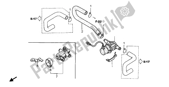 Wszystkie części do Zawór Wtrysku Powietrza Honda GL 1800 2008