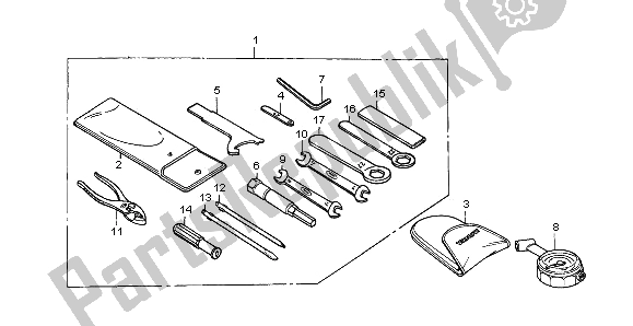 Todas las partes para Herramientas de Honda CBR 600F 1997