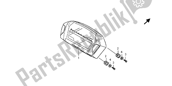 All parts for the Meter (kmh) of the Honda NC 700 XA 2013