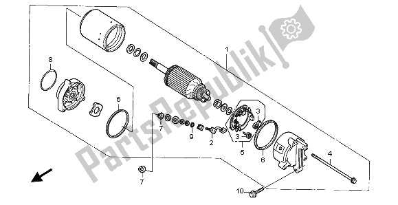 Tutte le parti per il Motore Di Avviamento del Honda VF 750C 1995