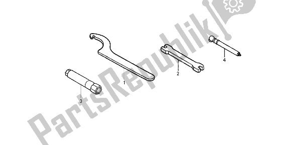 All parts for the Tool of the Honda CRF 250R 2012