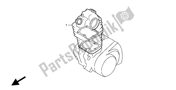 All parts for the Eop-1 Gasket Kit A of the Honda XR 600R 1993
