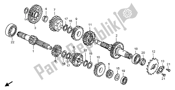 Toutes les pièces pour le Transmission du Honda CMX 250C 1996