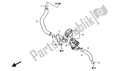 All parts for the Air Injection Control Valve of the Honda CBR 1000 RA 2011