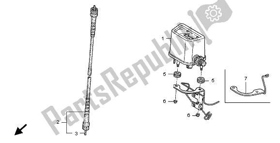 Wszystkie części do Metr (kmh) Honda CRF 450X 2009