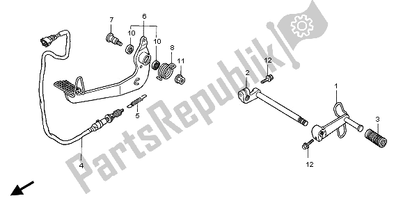 All parts for the Pedal of the Honda GL 1500C 2002