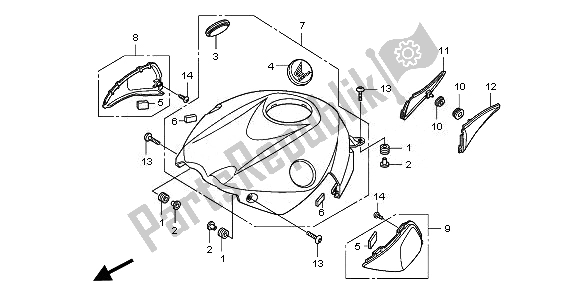 Todas las partes para Refugio Superior de Honda CBR 1000 RR 2011